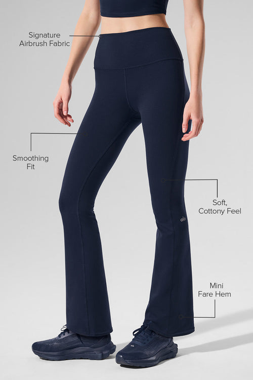 Airbrush High-Waist 7/8 Bootcut Legging - Navy image 2