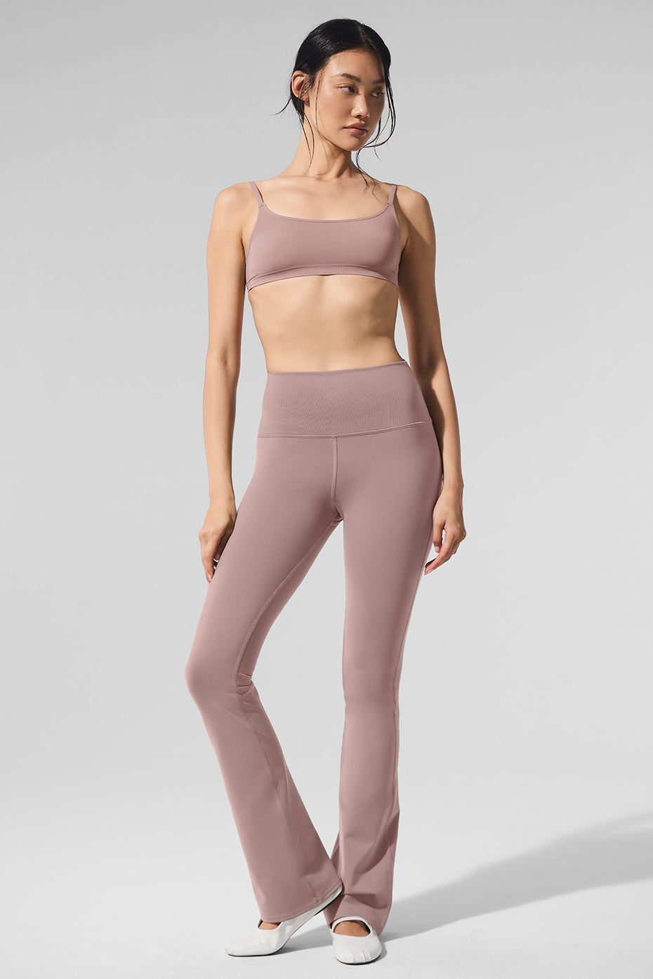 Airbrush High-Waist Bootcut Legging - Taupe image 1
