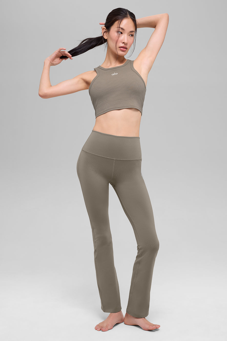 Airbrush High-Waist 7/8 Bootcut Legging - Light Cocoa image 4
