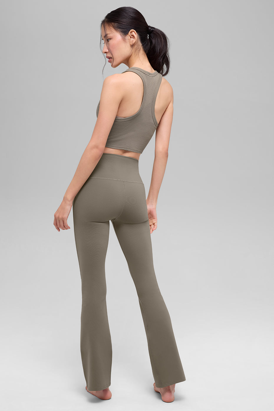 Airbrush High-Waist 7/8 Bootcut Legging - Light Cocoa image 3