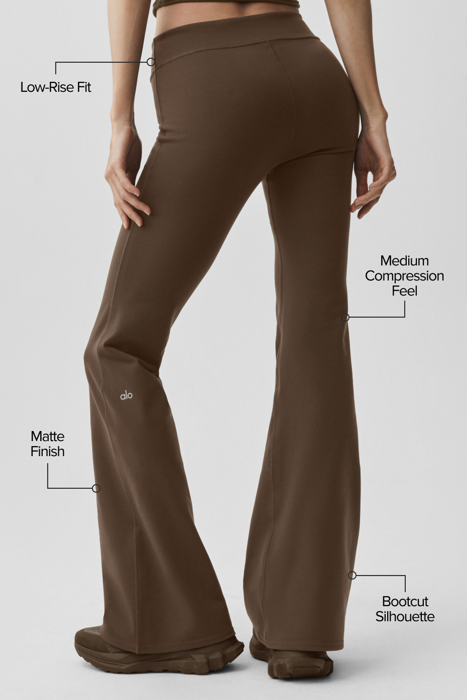 Airbrush Low-Rise Bootcut Legging - Espresso image 2