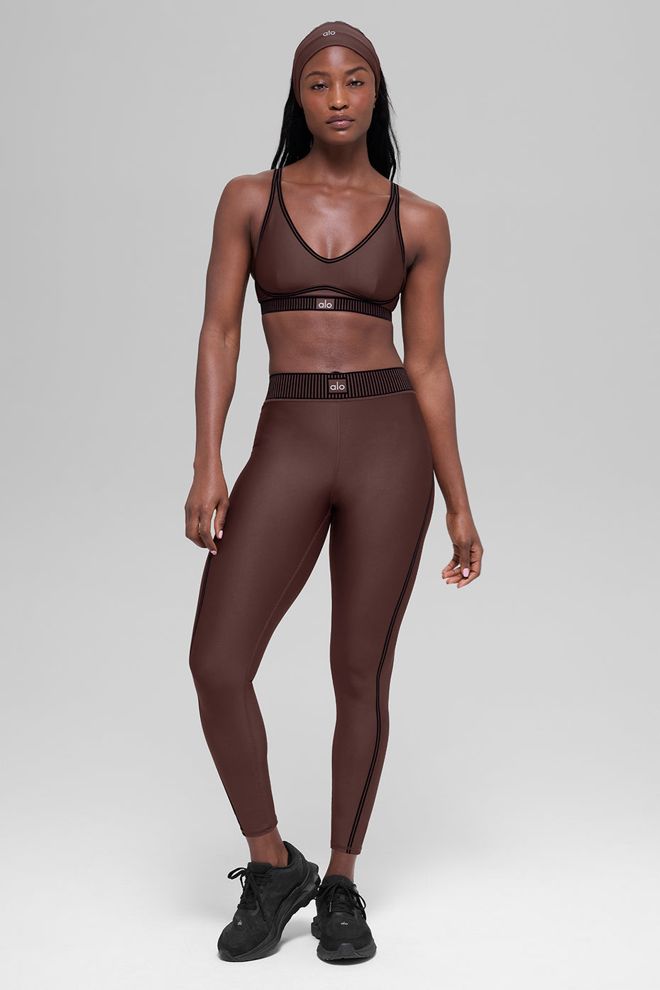 Airlift High-Waist 7/8 Line Up Legging - Brownstone image 4