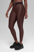 Airlift High-Waist 7/8 Line Up Legging - Brownstone image 1