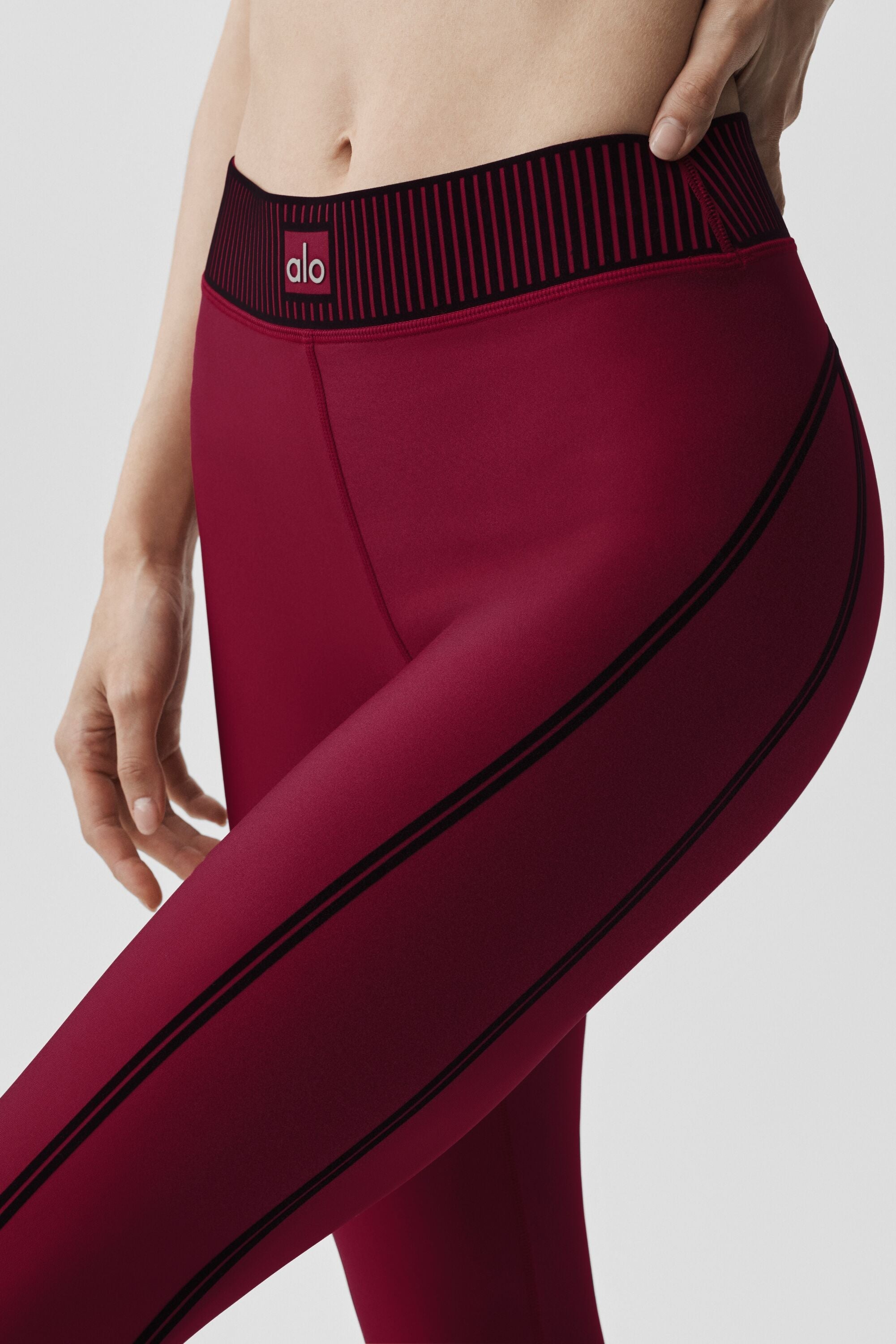 Airlift High-Waist 7/8 Line Up Legging - Summer Romance Red image 5