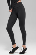 Airbrush Winter Warm High-Waist Nocturne Legging - Black image 1