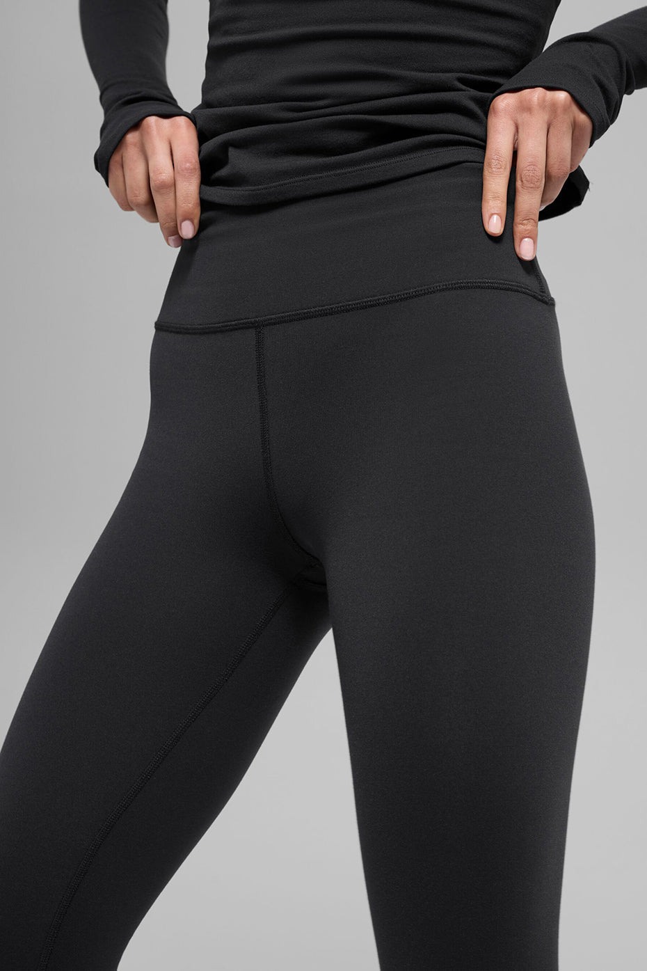 Airbrush Winter Warm High-Waist Nocturne Legging - Black image 2