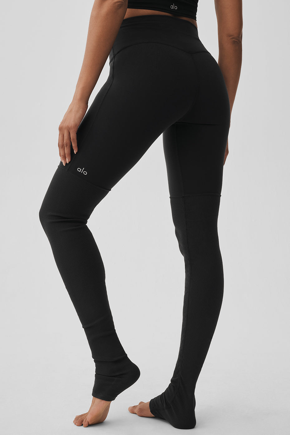 Airbrush High-Waist Highlight Goddess Legging - Black image 2