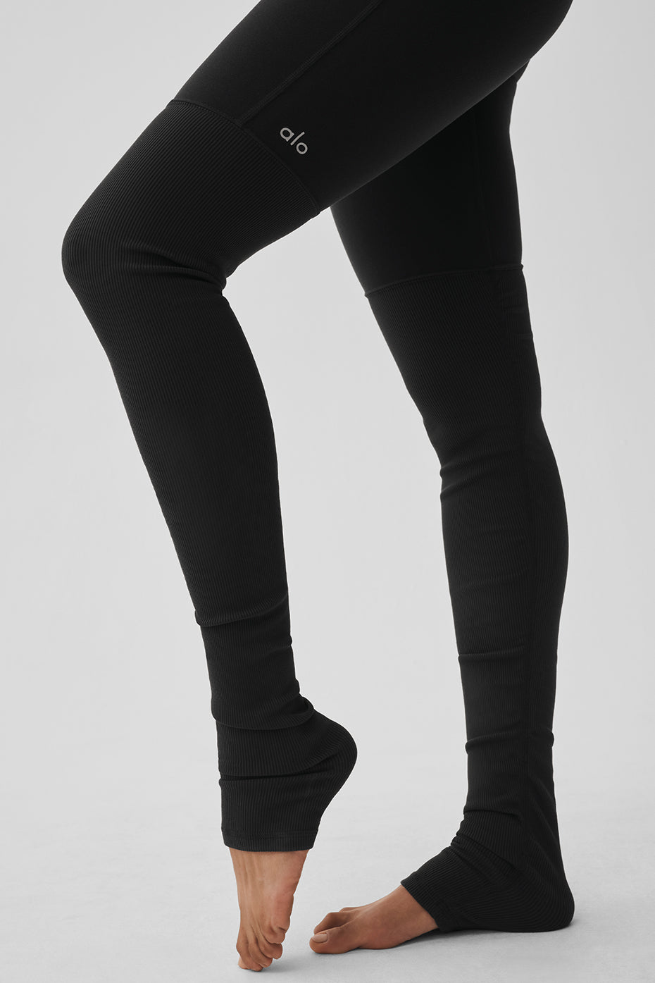 Airbrush High-Waist Highlight Goddess Legging - Black image 3