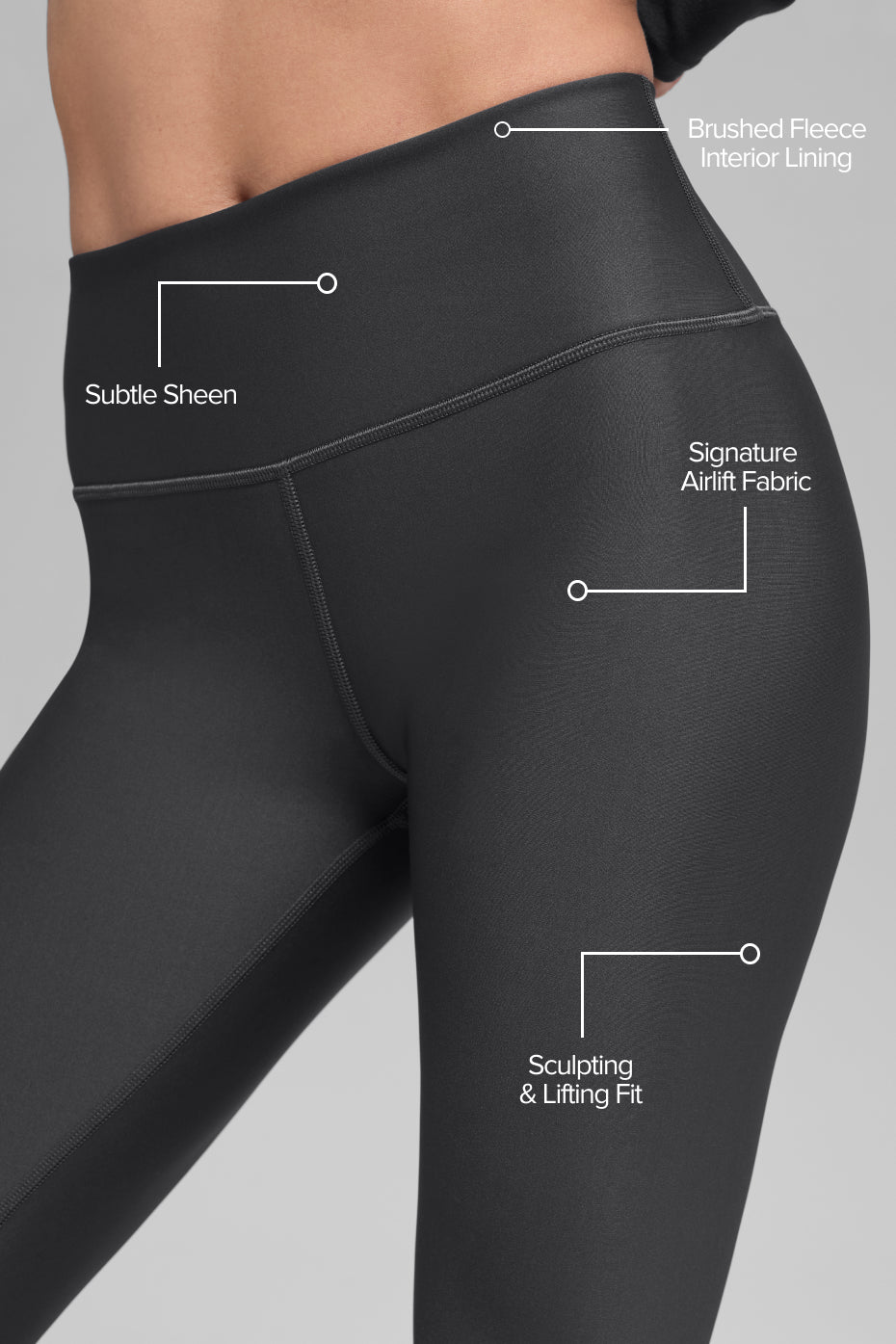 Airlift Winter Warm High-Waist Legging - Anthracite image 2