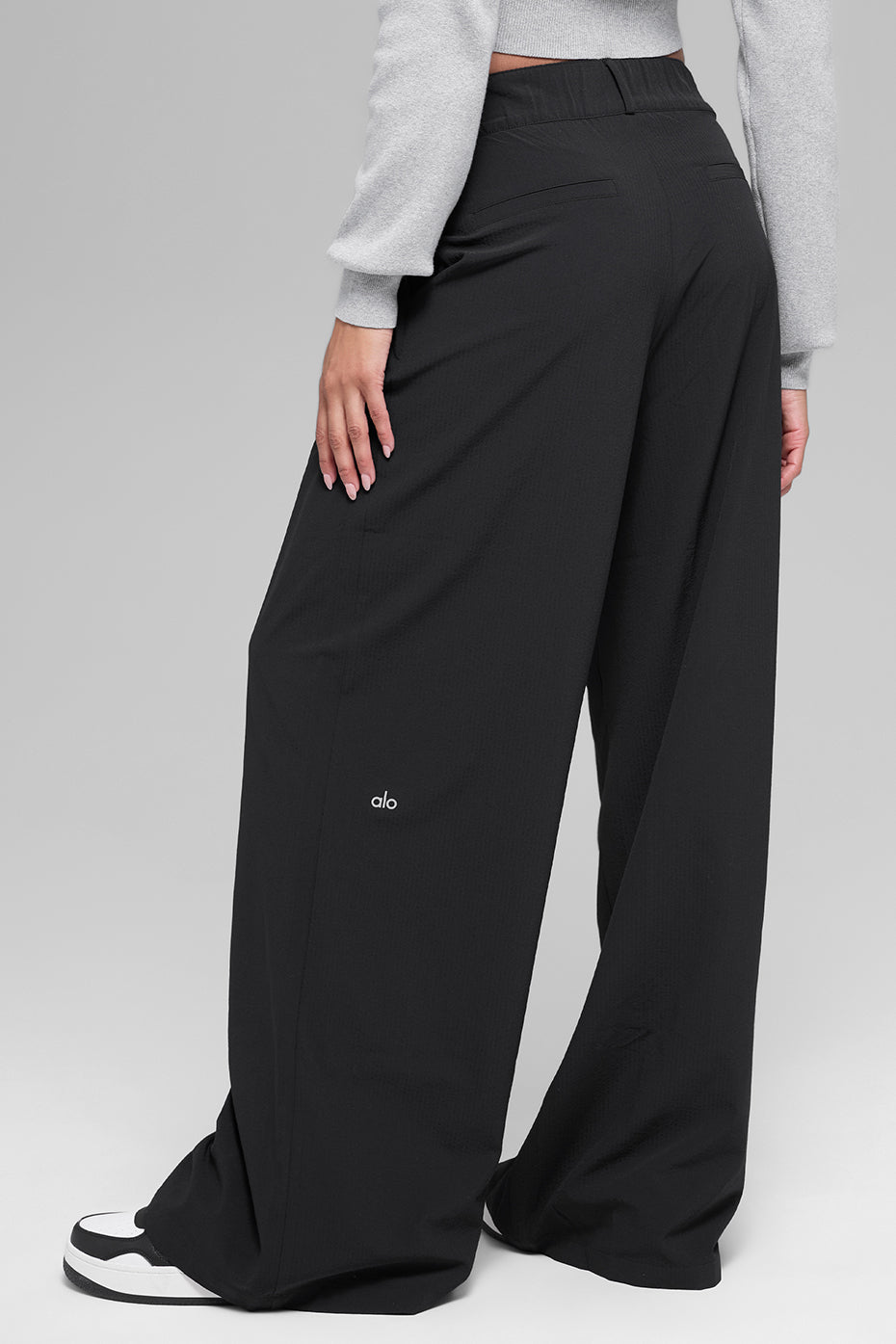 High-Waist Dreamscape Trouser (Long) - Black image 4