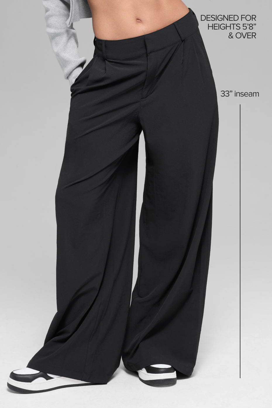 High-Waist Dreamscape Trouser (Long) - Black image 2