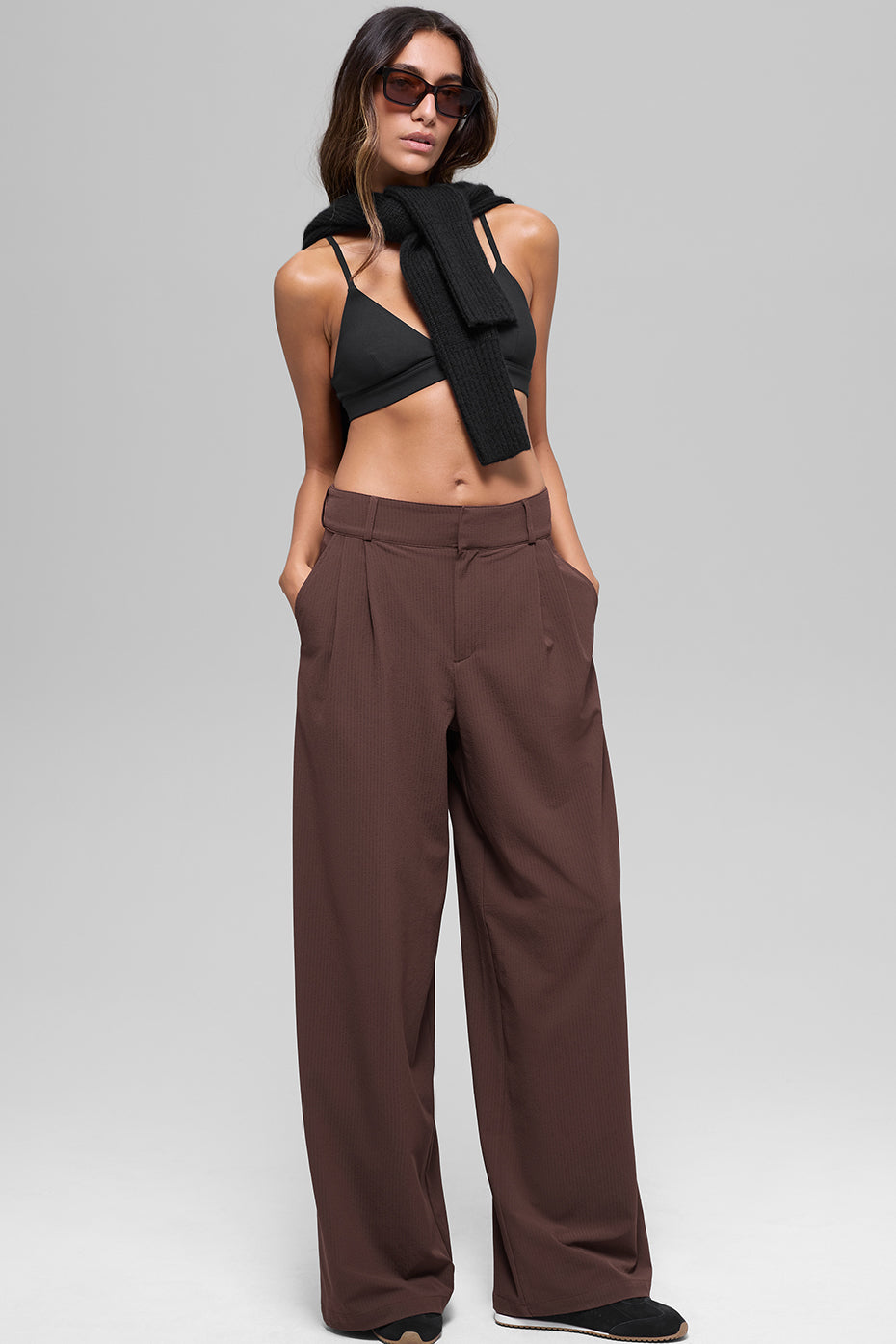High-Waist Dreamscape Trouser (Long) - Brownstone image 5