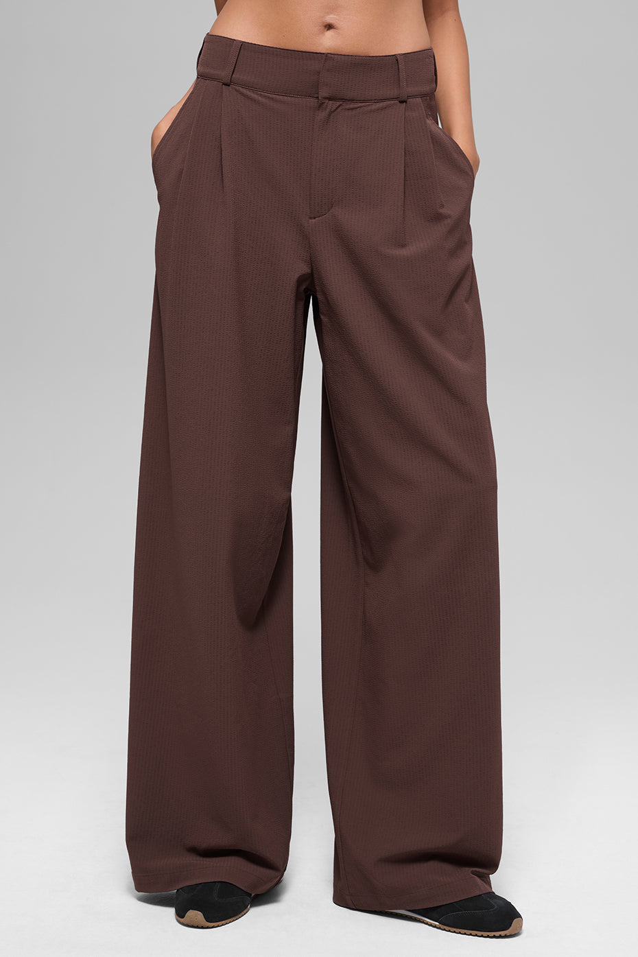 High-Waist Dreamscape Trouser (Long) - Brownstone image 3