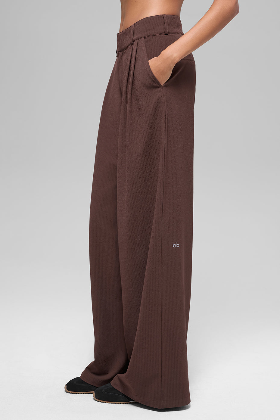 High-Waist Dreamscape Trouser (Long) - Brownstone image 4