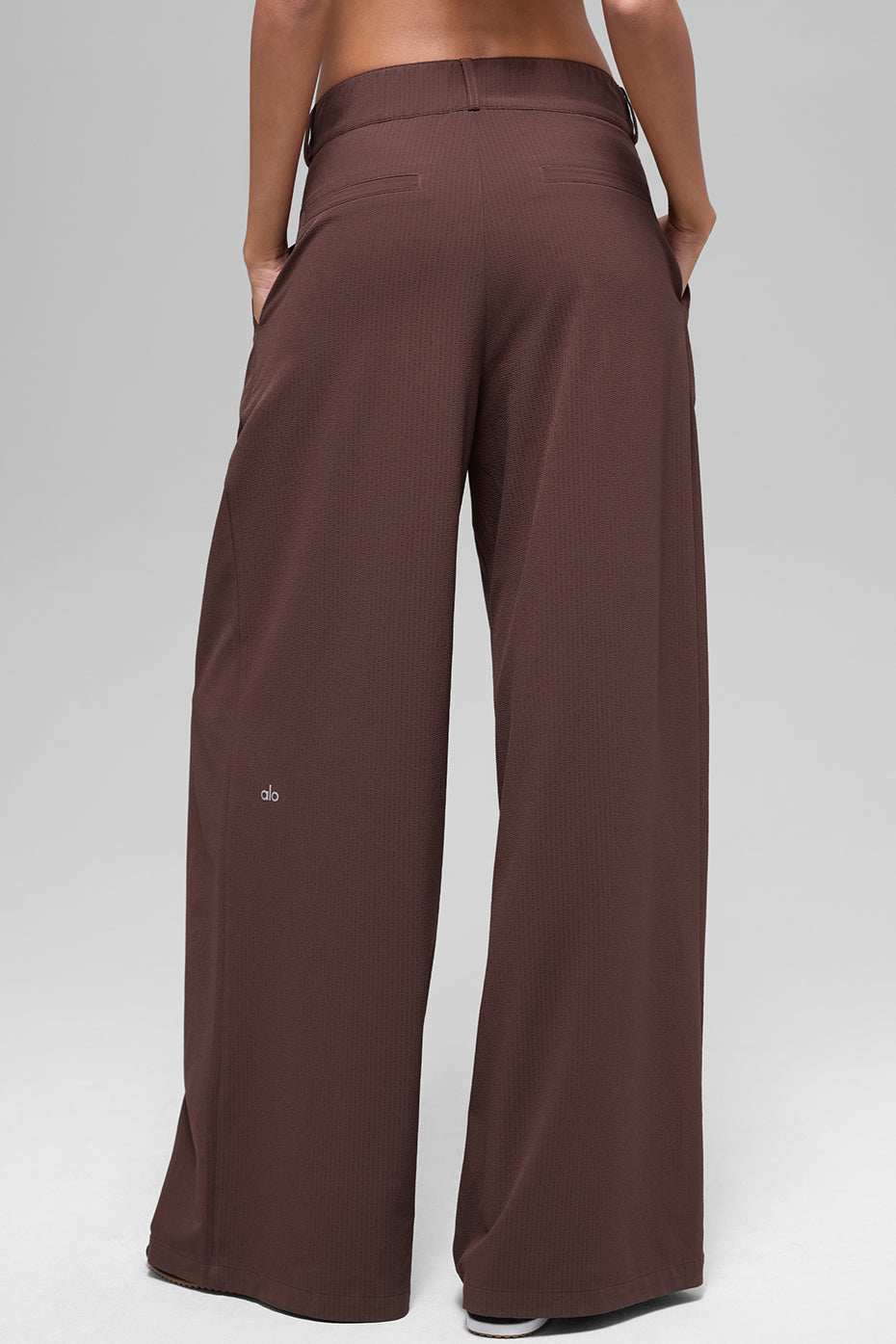 High-Waist Dreamscape Trouser (Long) - Brownstone image 2