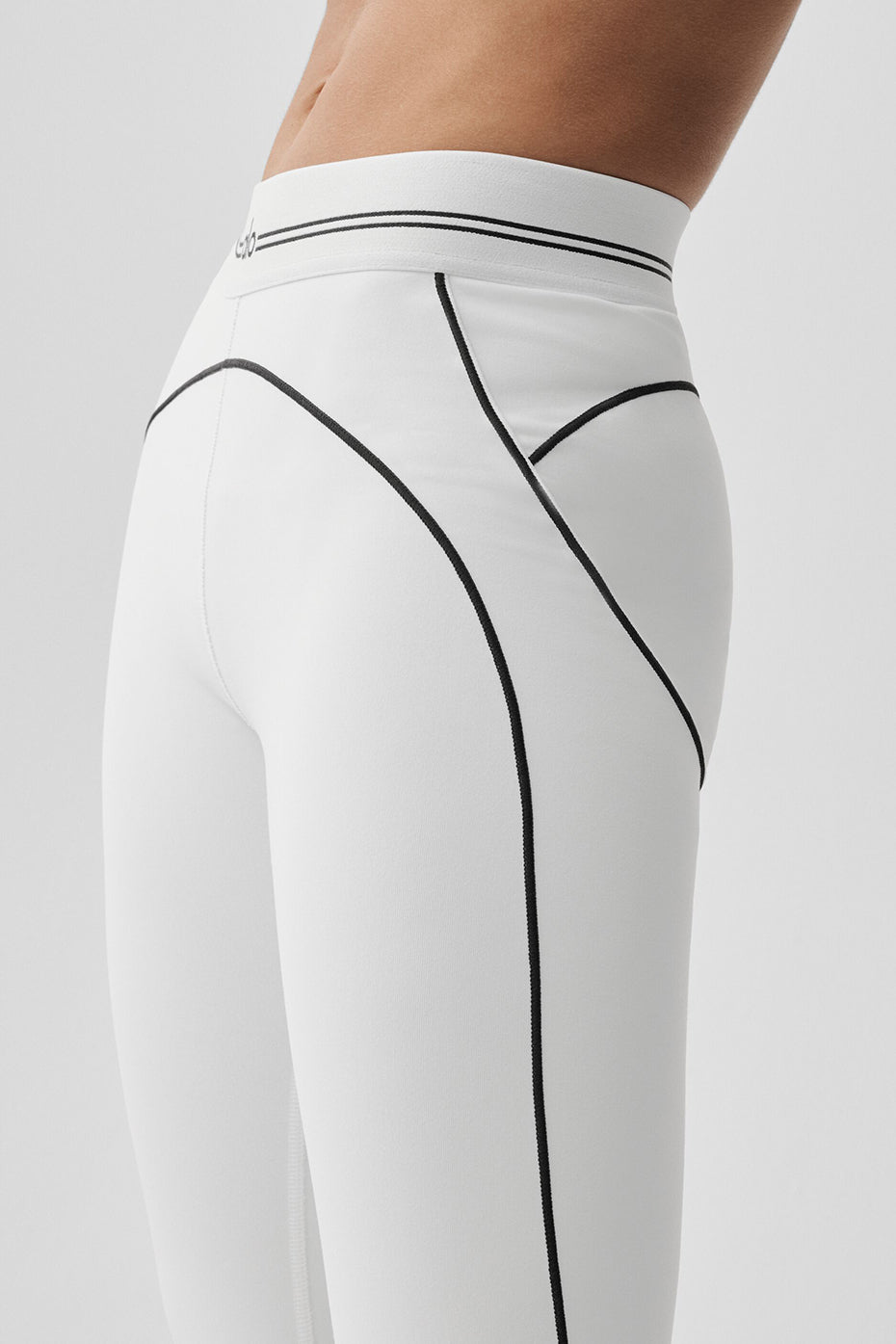 Airbrush High-Waist Heart Throb Legging - White/Black image 4