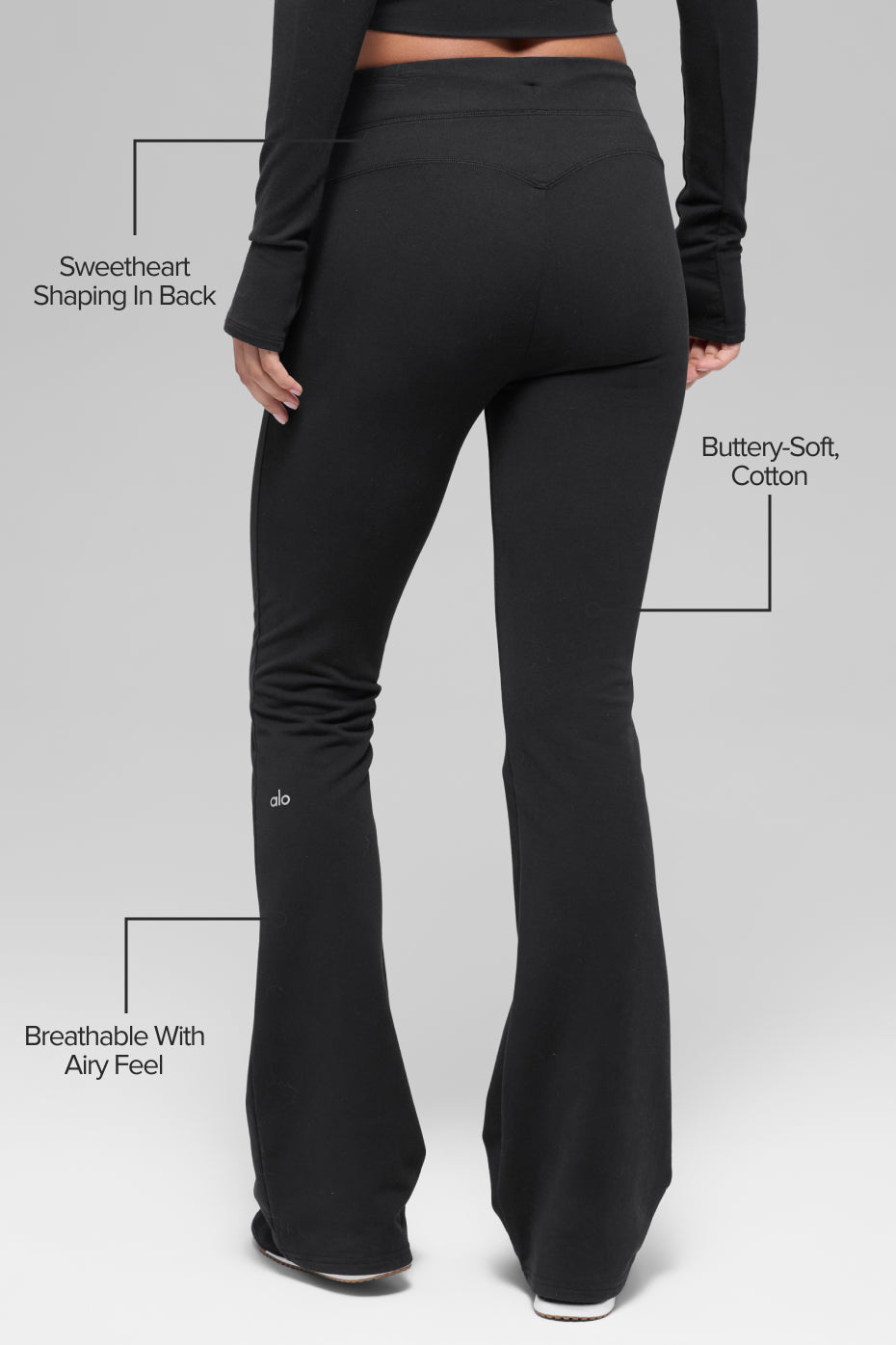 Sway Bootcut Sweatpant - Black image 2