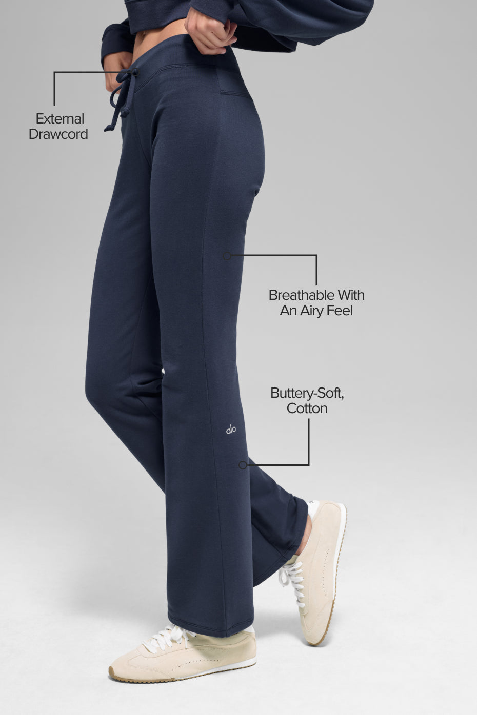 Sway Bootcut Sweatpant - Navy image 2