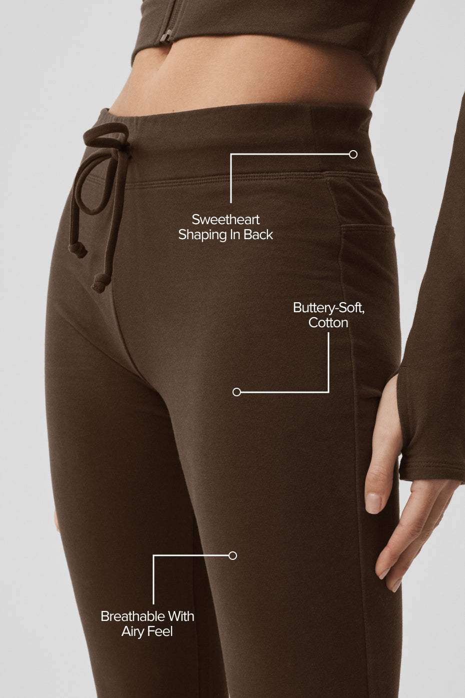 Sway Bootcut Sweatpant - Espresso image 2