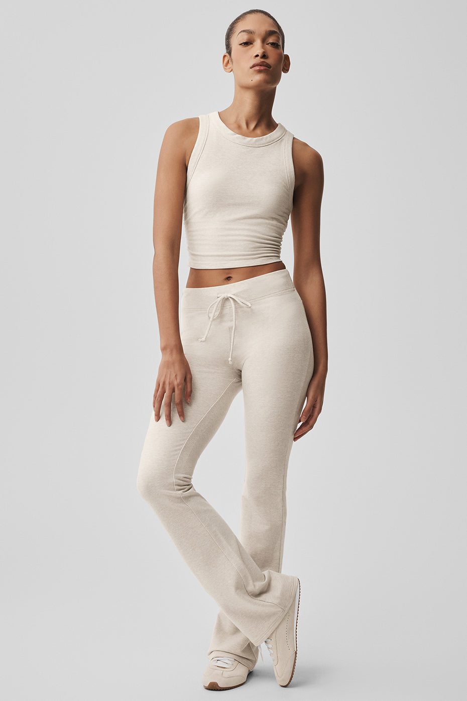 Sway Bootcut Sweatpant - Oatmeal Heather image 1