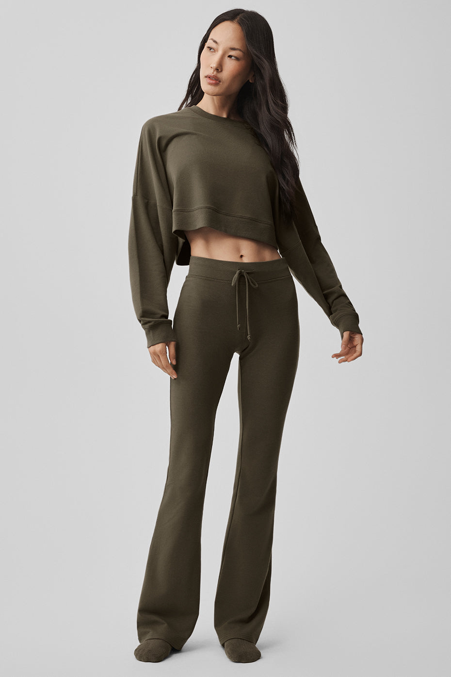 Sway Bootcut Sweatpant - Olive Tree image 6
