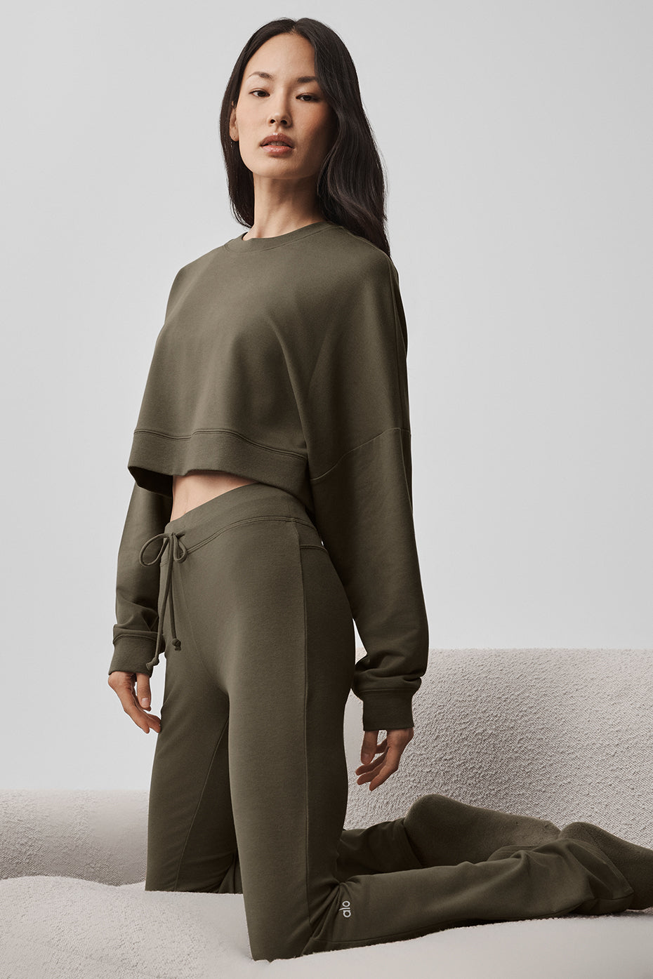 Sway Bootcut Sweatpant - Olive Tree image 5