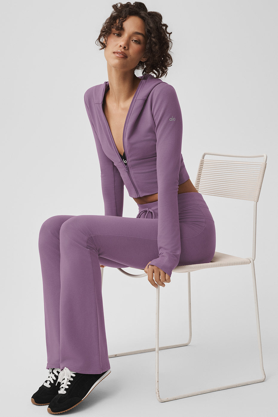 Sway Bootcut Sweatpant - Plum Kiss image 5