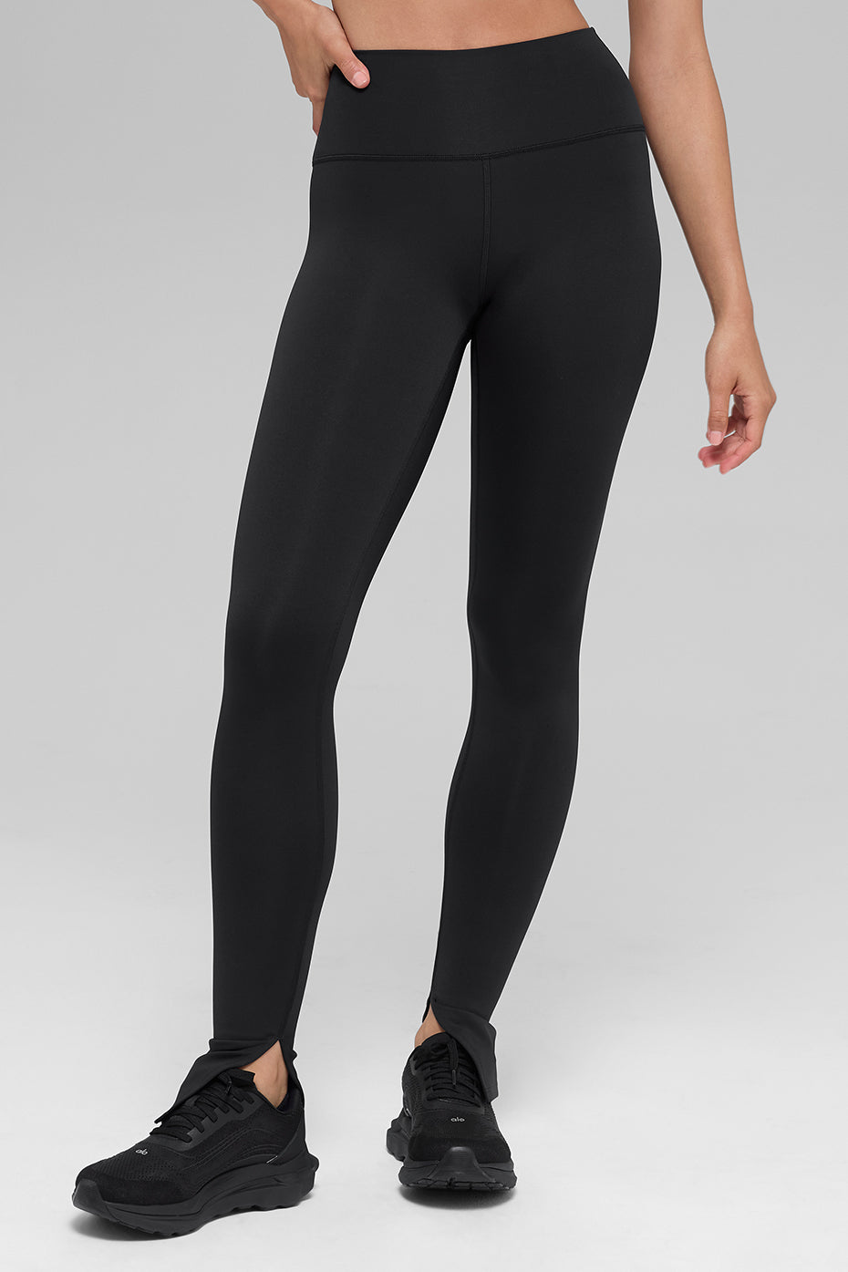 Airlift High-Waist Elongated Legging - Black image 1