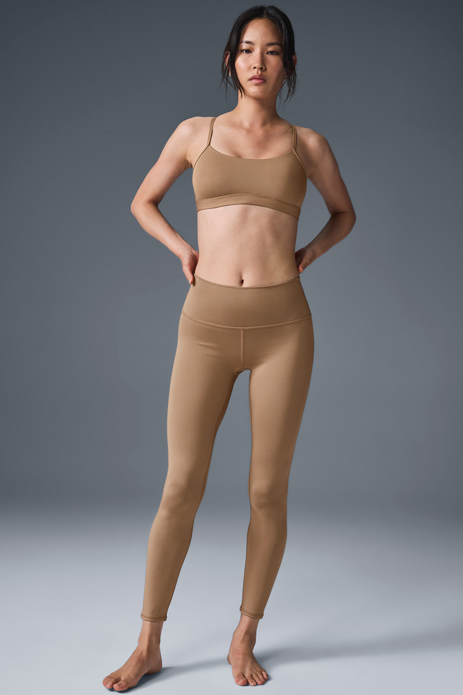 7/8 High-Waist Airlift Legging - Toasted Almond image 6