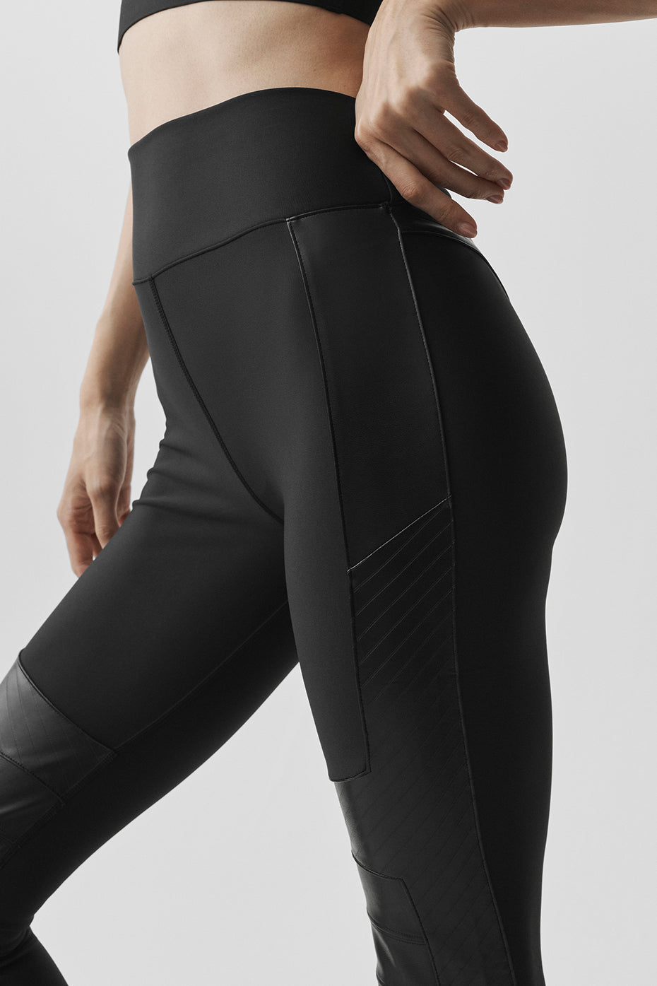 Airlift Winter Warm High-Waist Supermoto Legging - Black image 3