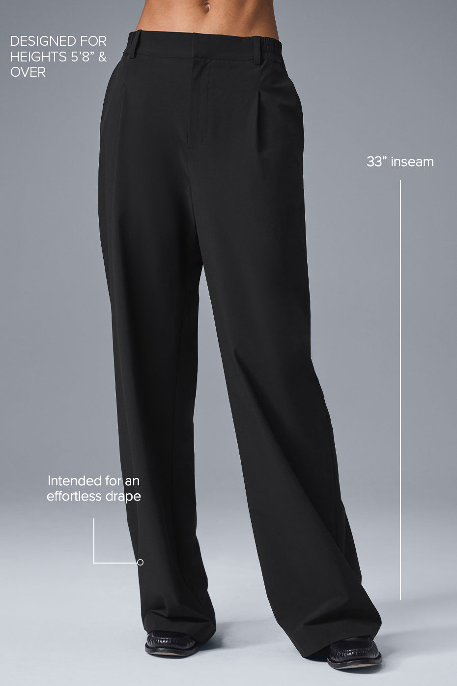 High-Waist Pursuit Trouser (Long) - Black image 2