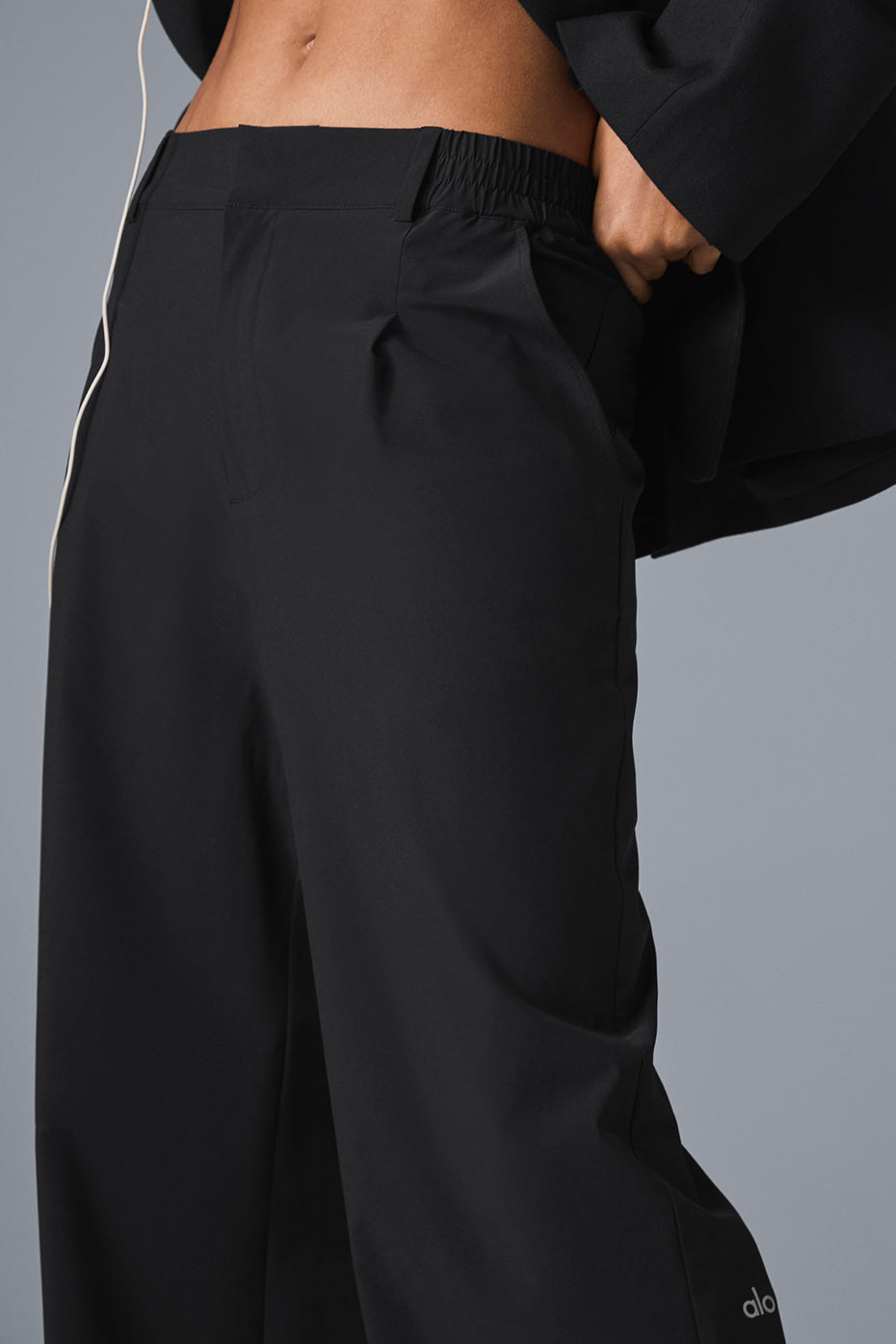 High-Waist Pursuit Trouser (Long) - Black image 5
