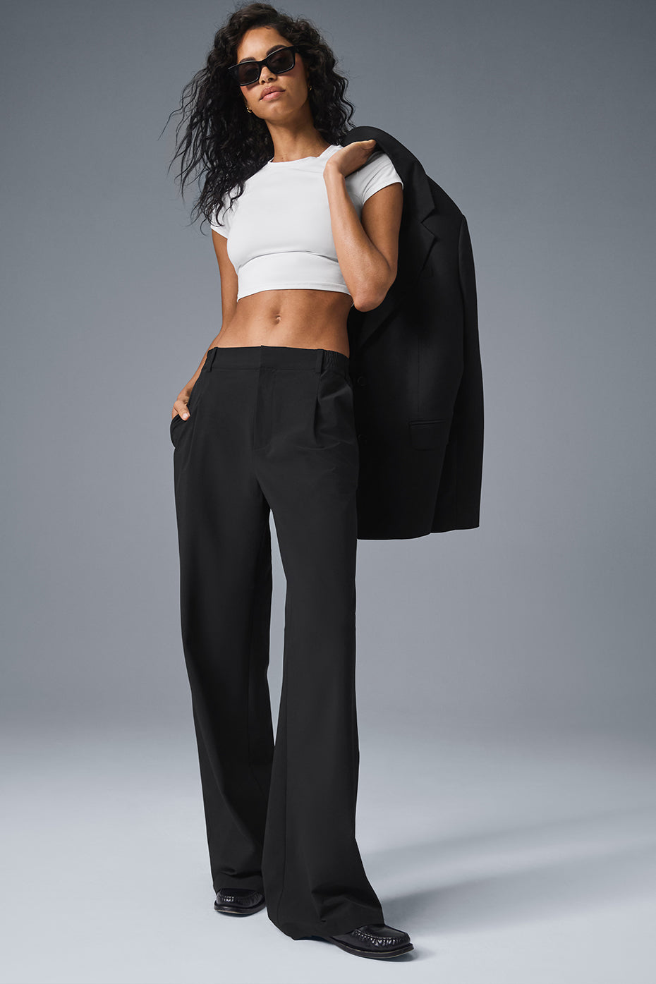 High-Waist Pursuit Trouser (Long) - Black image 1