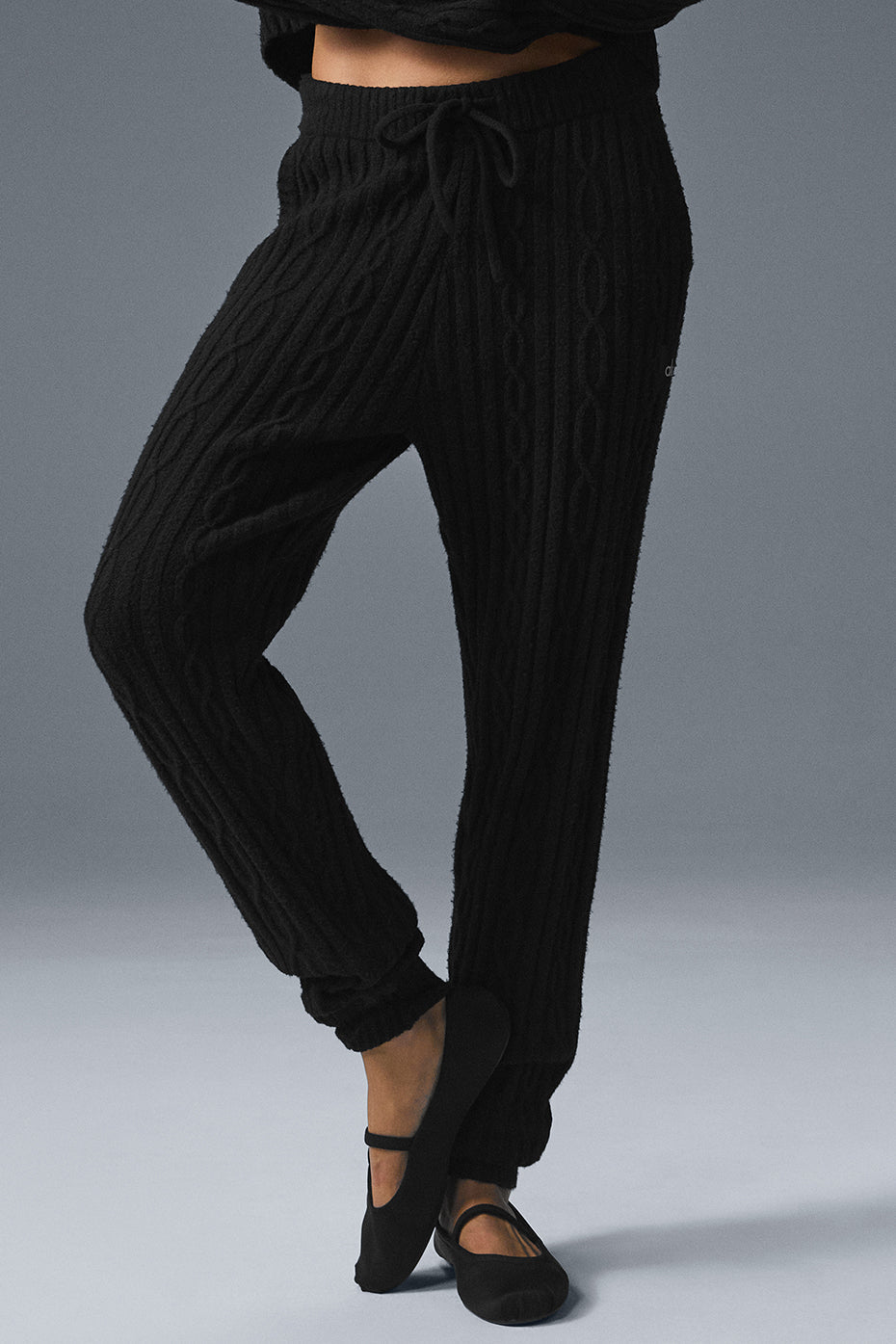 Cable Knit Winter Bliss Pant - Black image 3