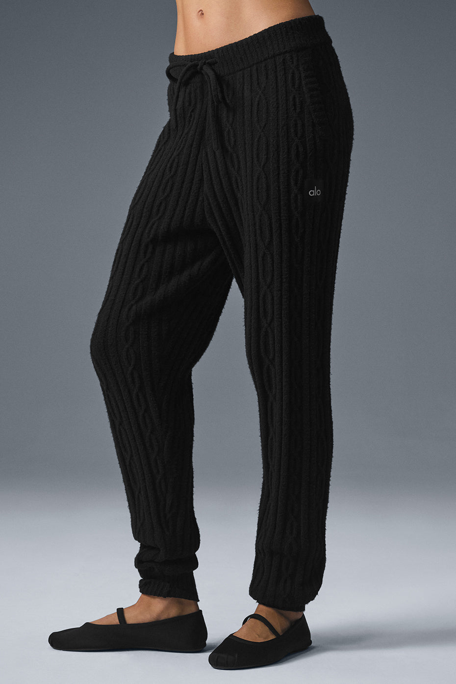 Cable Knit Winter Bliss Pant - Black image 1