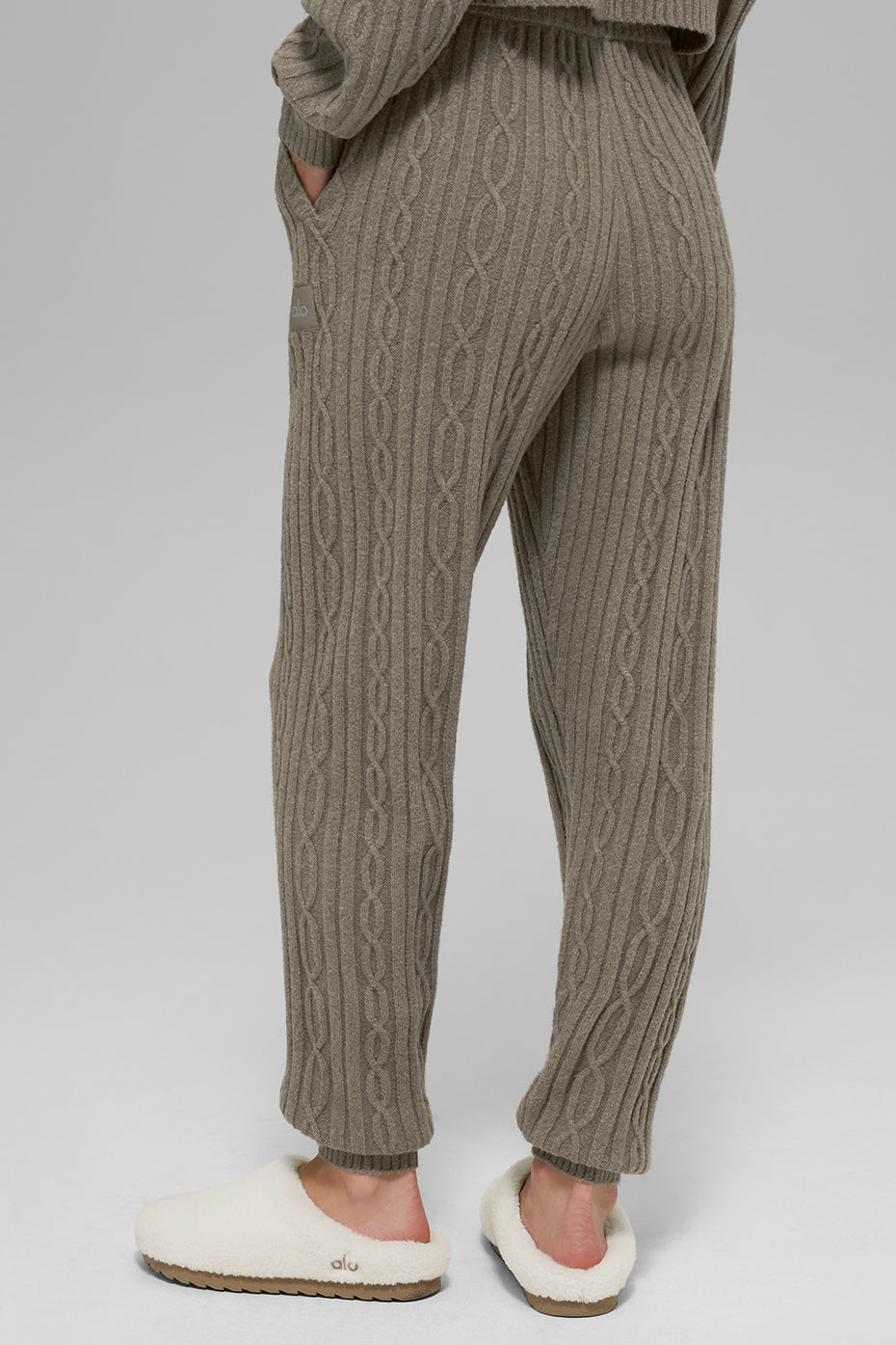 Cable Knit Winter Bliss Pant - Light Cocoa image 4