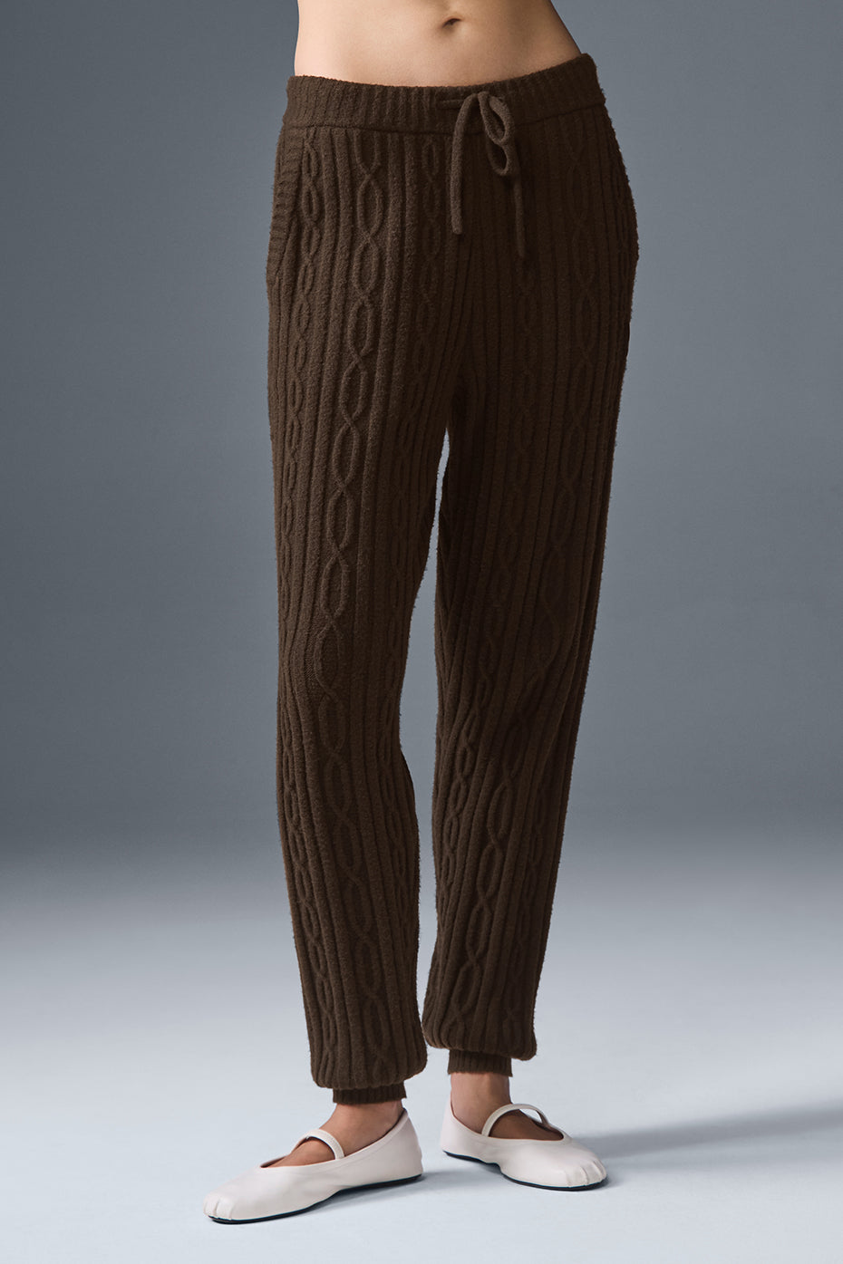 Cable Knit Winter Bliss Pant - Espresso image 1