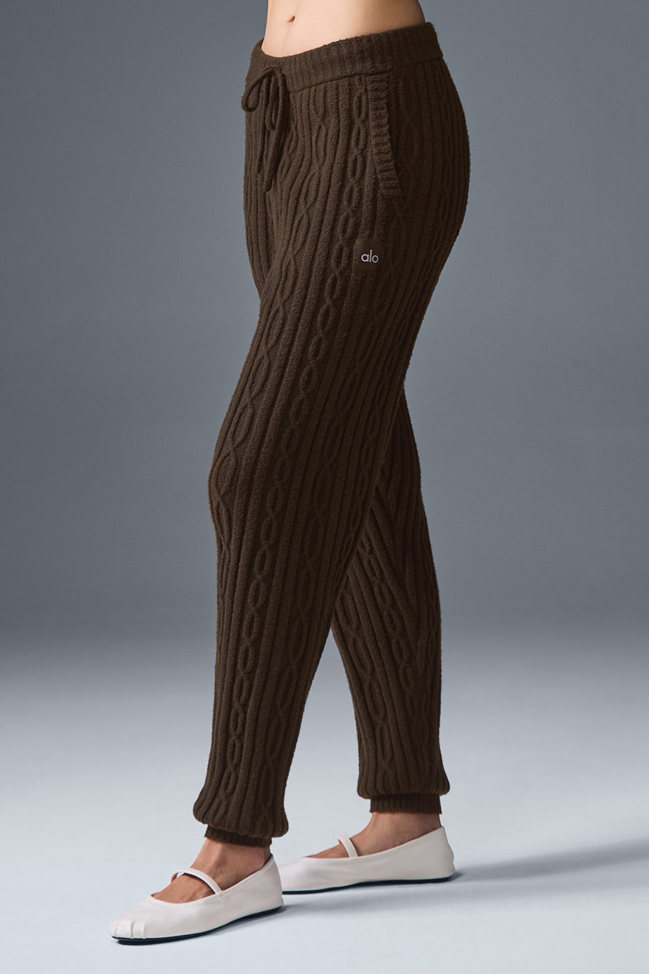 Cable Knit Winter Bliss Pant - Espresso image 4
