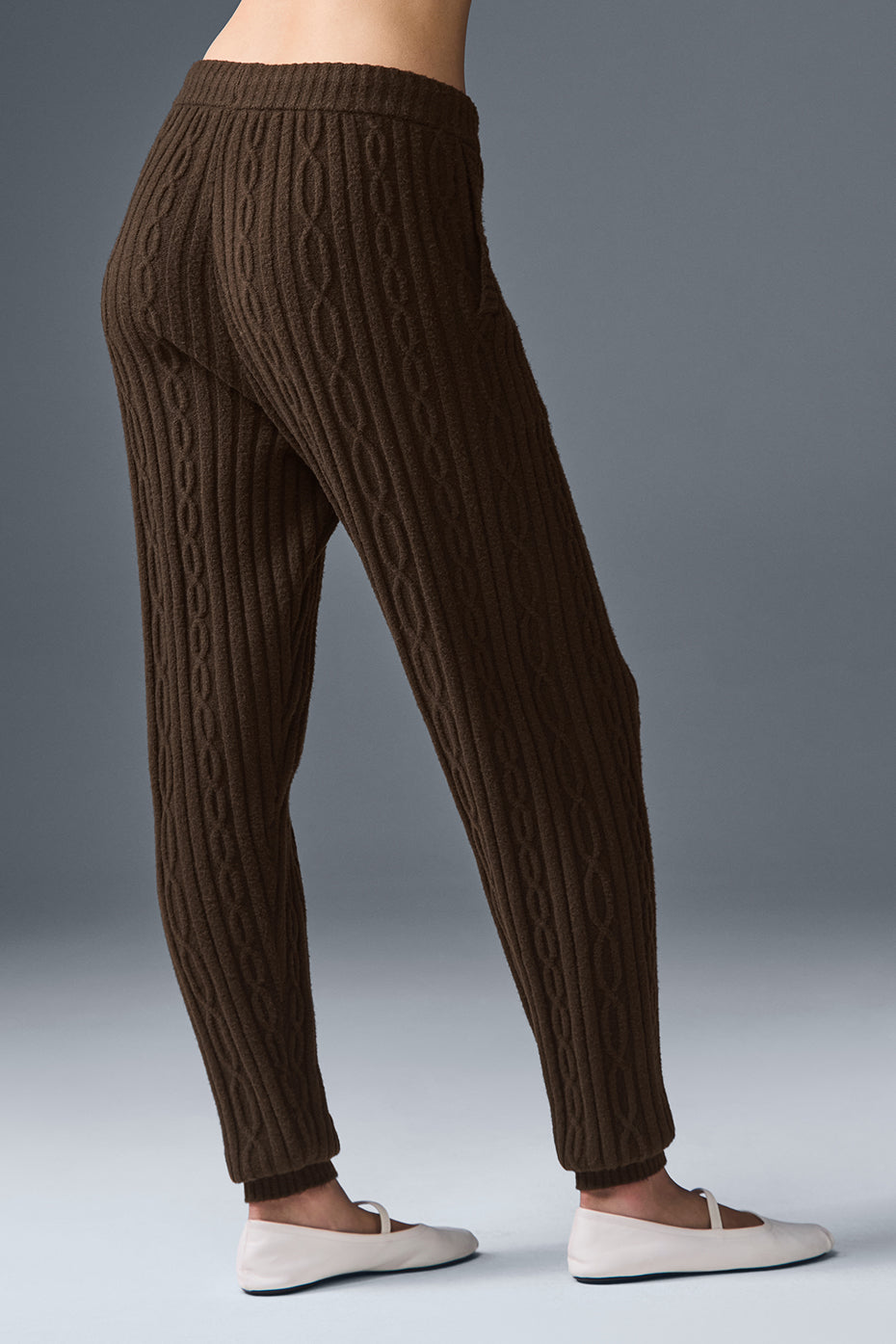 Cable Knit Winter Bliss Pant - Espresso image 2