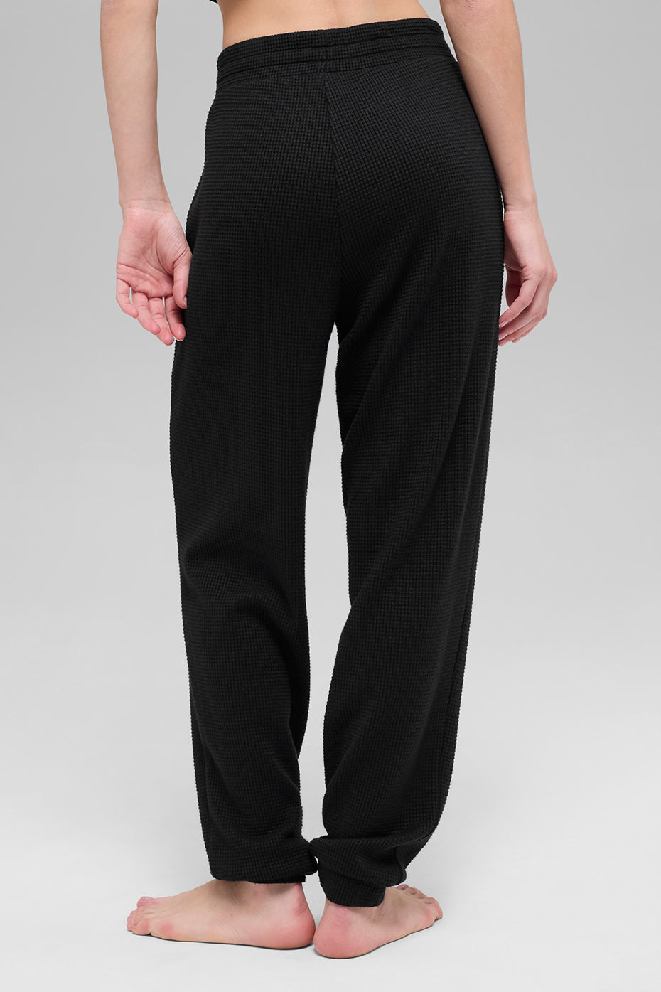 Waffle Weekend Escape Jogger - Black image 3