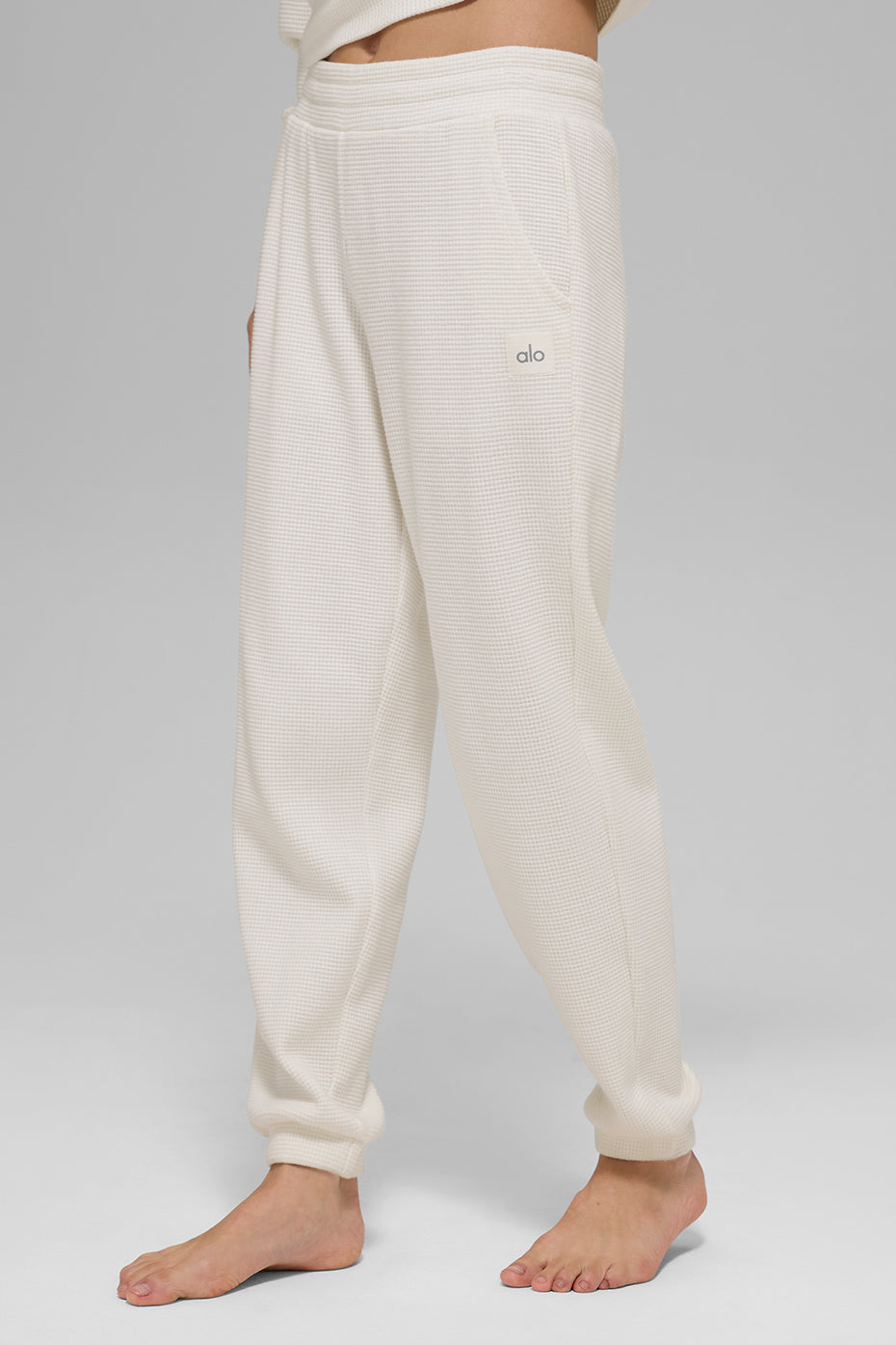 Waffle Weekend Escape Jogger - Ivory image 3