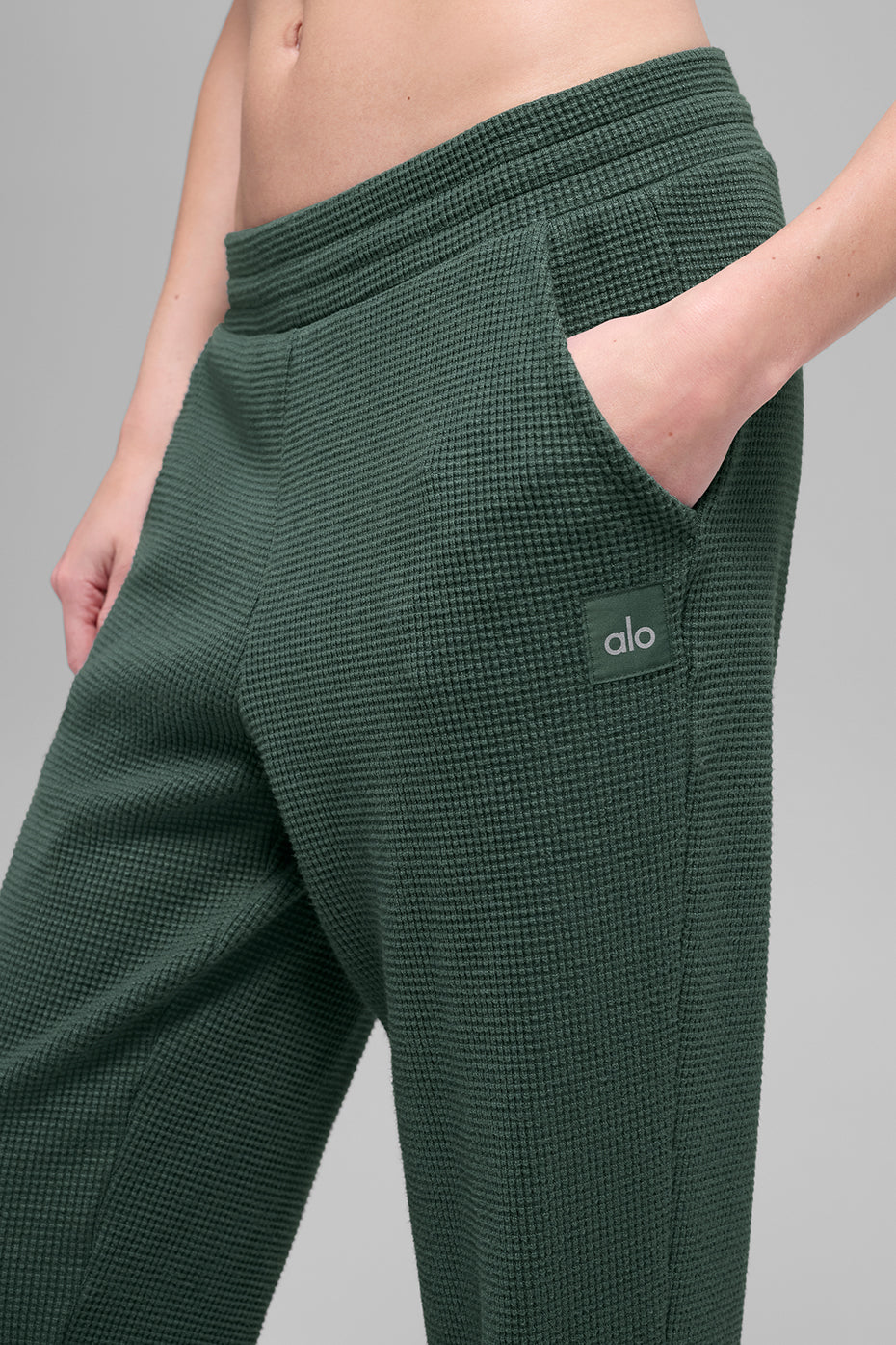 Waffle Weekend Escape Jogger - Clover Green image 3