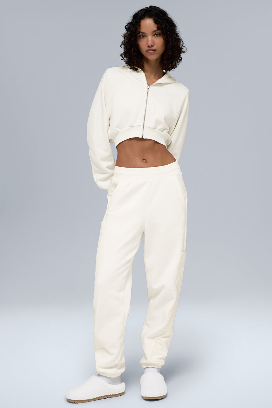 Polar Fleece Wintry Mix Pant - Ivory image 1