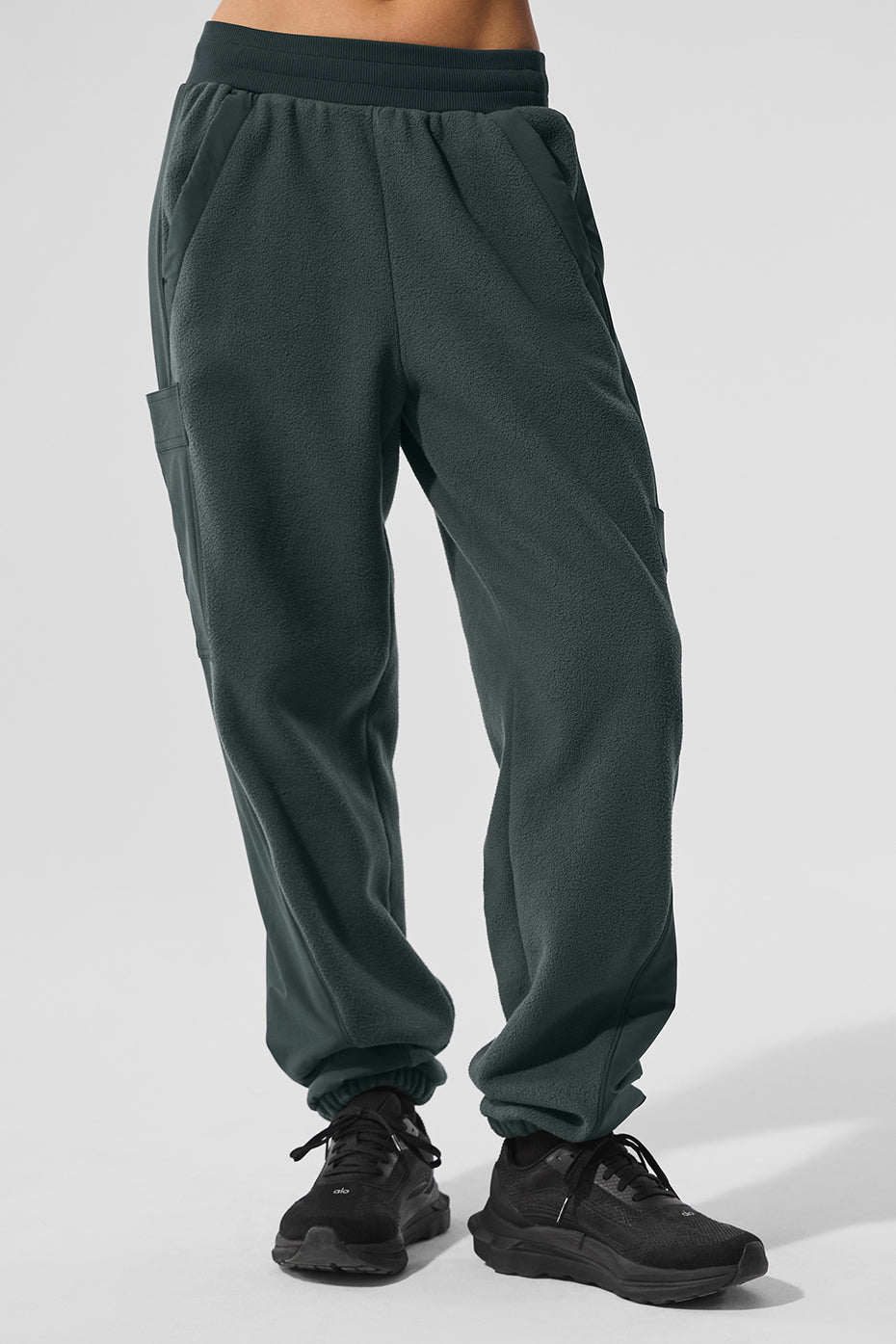 Polar Fleece Wintry Mix Pant - Charcoal Green image 1