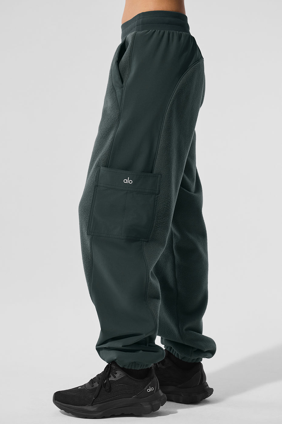 Polar Fleece Wintry Mix Pant - Charcoal Green image 2