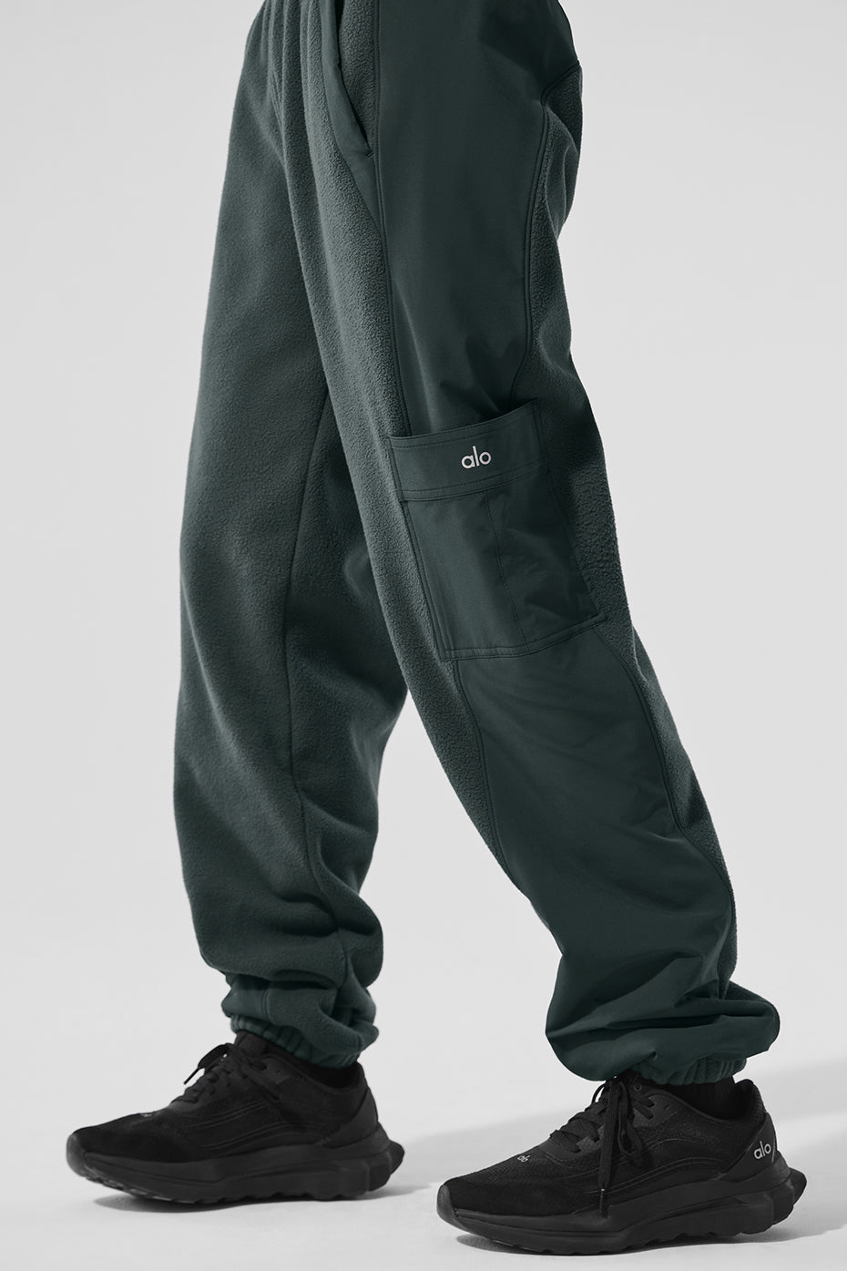 Polar Fleece Wintry Mix Pant - Charcoal Green image 3