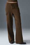 Scholar Knit High-Waist Cargo Pant - Espresso image 1