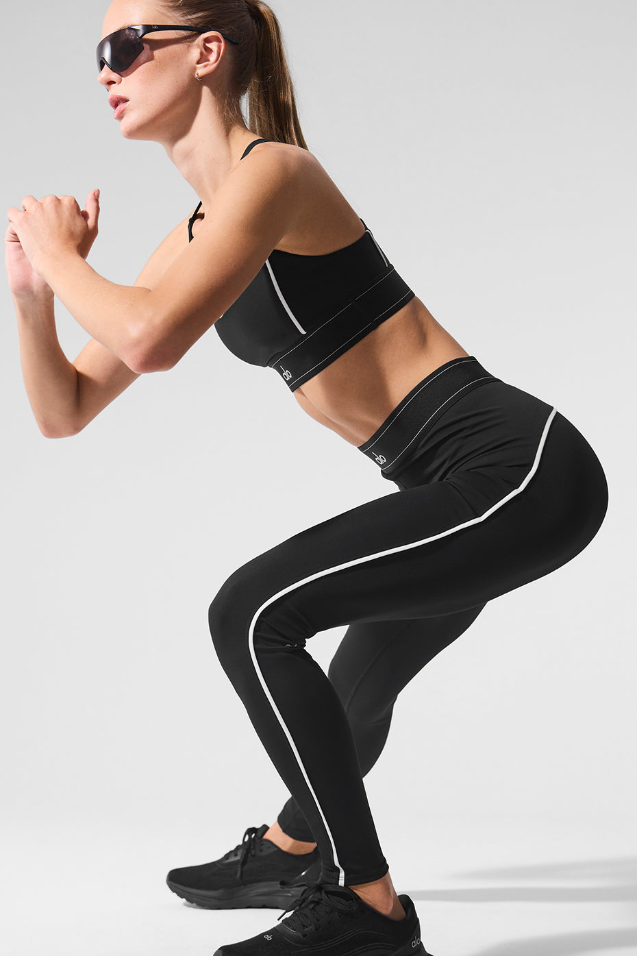 Airlift High-Waist Suit Up Legging - Black/White image 5