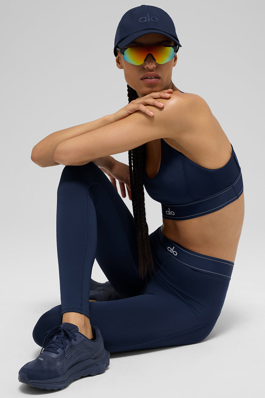 Airlift High-Waist Suit Up Legging - Navy/Navy image 4