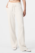 Snuggle Up Sweater High-Waist Wide Leg Pant - Ivory image 1